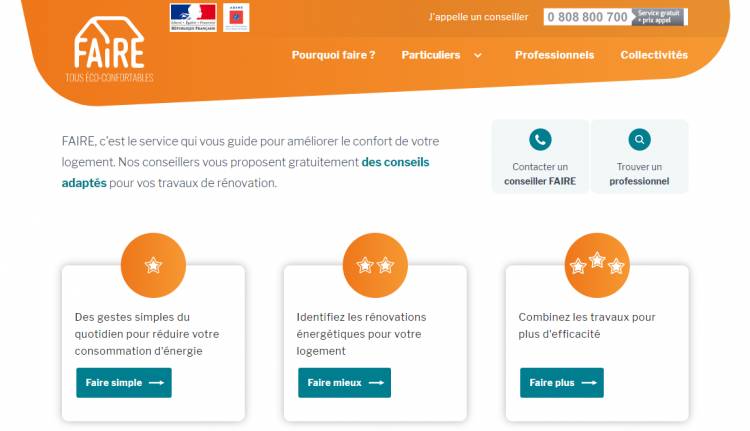 Avec Faire.fr, les pouvoirs publics veulent simplifier les projets de rénovation thermique