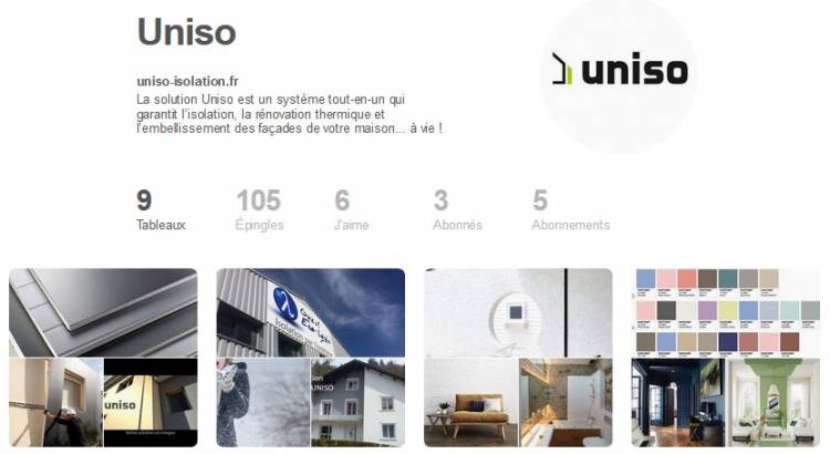 Uniso est sur pinterest !