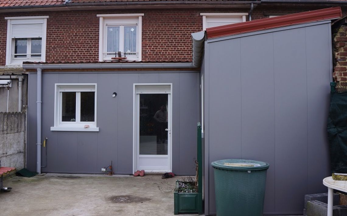 Embellisement des façades arrières d'une maison