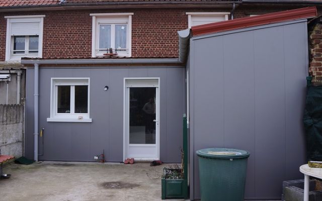 Embellisement des façades arrières d'une maison