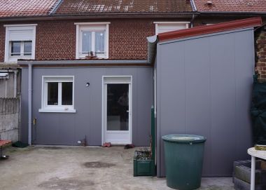 Embellisement des façades arrières d'une maison