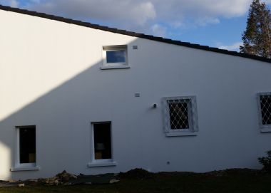 Isolation des demi pignons exposés Est.