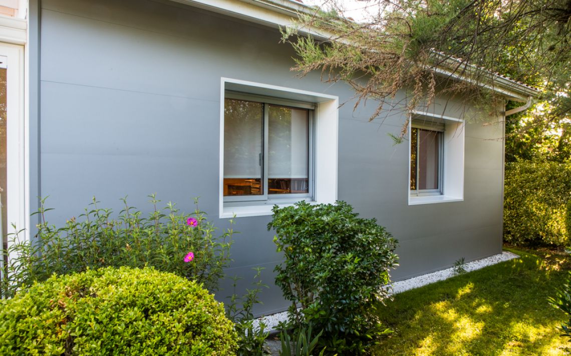 Isolation des façades d'une maison de plain-pied