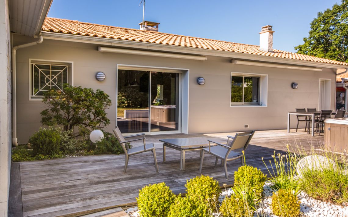 Isolation des façades d'une maison de plain-pied