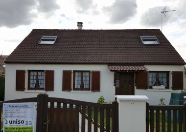 Isolation des façades d'une maison de plain-pied