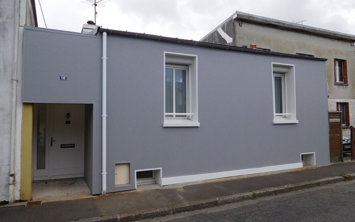 Isolation par l’extérieur d'une maison à Brest