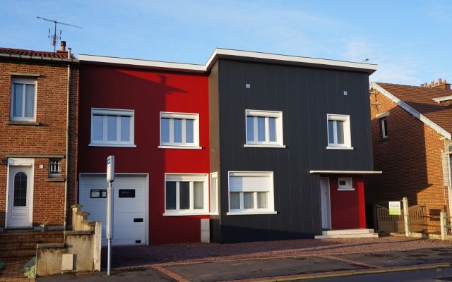 Isolation par l'extérieur et embellissement d'une maison à Dainville