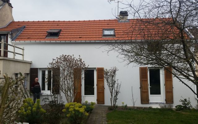 Isolation thermique d'une façade sud