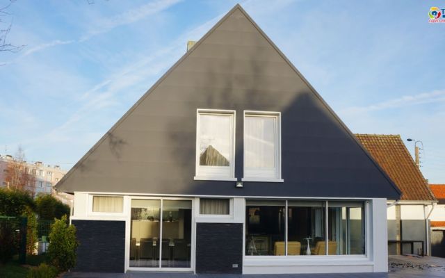 Isolation thermique et embellissement d'une grande maison avec jardin