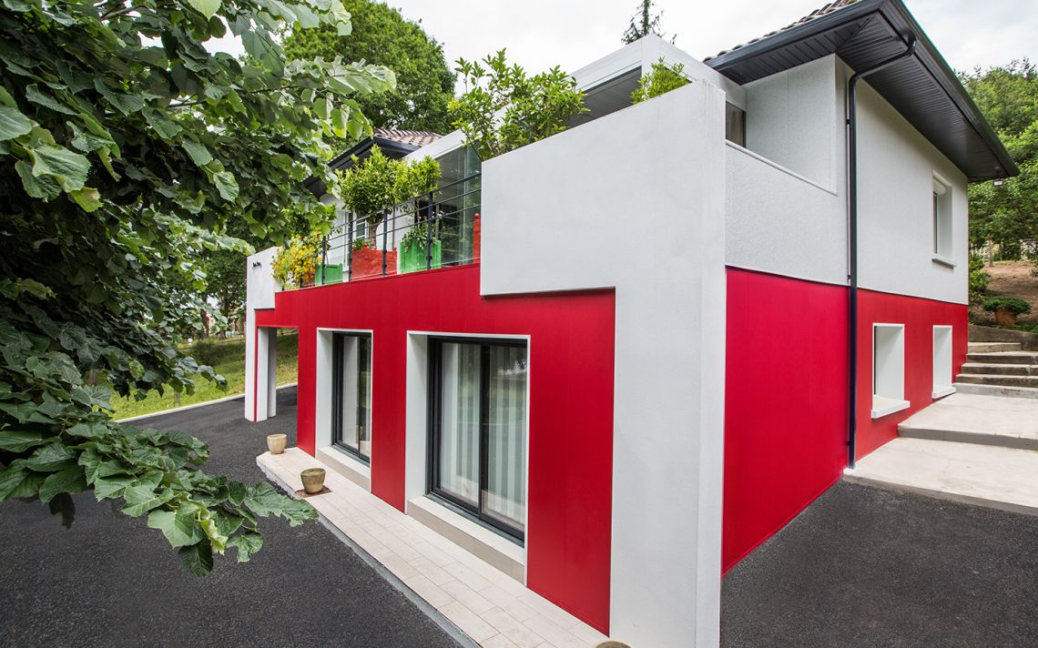 Rénovation thermique et exthétique d'une maison basque