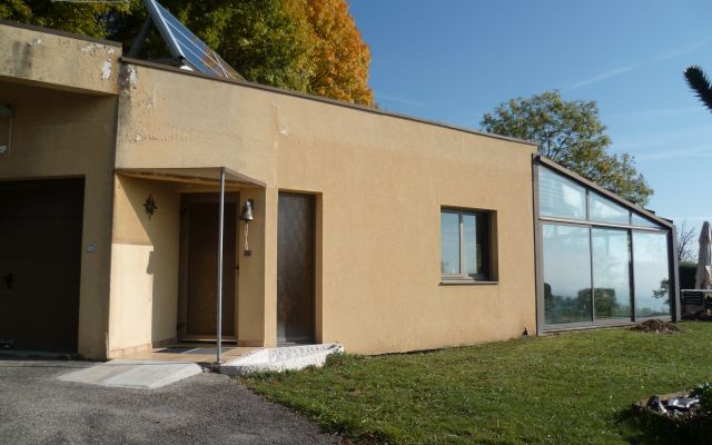 Isolation des façades d'une maison de plain pied