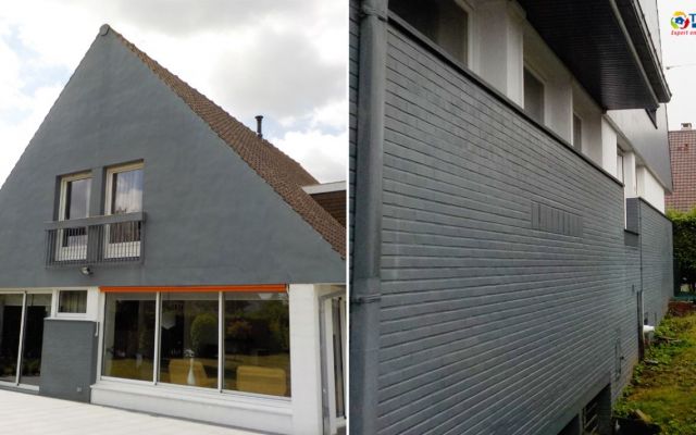 Isolation thermique et embellissement d'une grande maison avec jardin